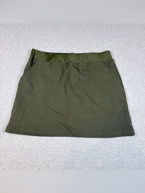 Swiss Alps Olive Green Pocketed Skort Womens M Golf Tennis Pickleball Hiking